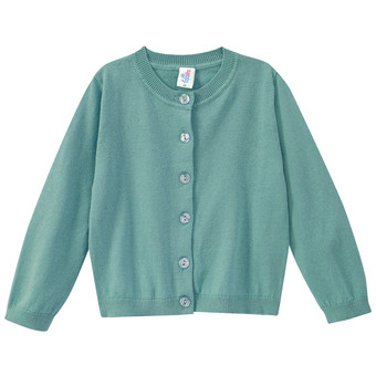 Mädchen Strickjacke unifarben