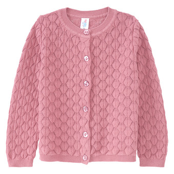 Mädchen Strickjacke mit Wabenstruktur
