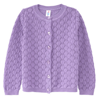 Mädchen Strickjacke mit Wabenstruktur