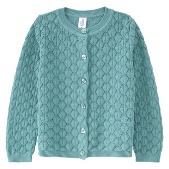 Mädchen Strickjacke mit Wabenstruktur
