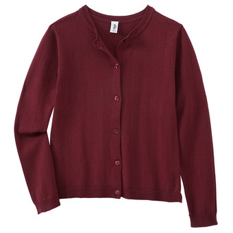 Mädchen Strickjacke unifarben