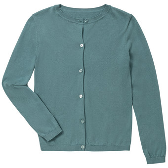 Mädchen Strickjacke unifarben