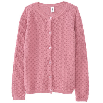 Mädchen Strickjacke mit Wabenstruktur