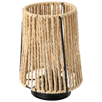 LED-Lampe in Rattan-Optik