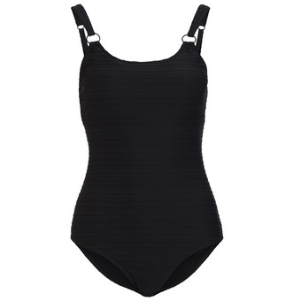 Damen Shape-Badeanzug mit Streifenstruktur