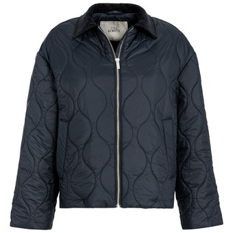 Damen Steppjacke mit Cordkragen