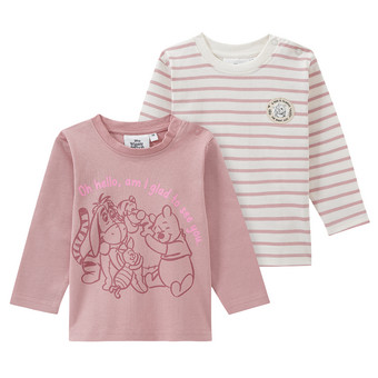 2 Winnie Puuh Langarmshirts aus Bio-Baumwolle