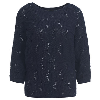 Damen Strickshirt mit Ajour-Muster