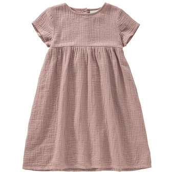 Mädchen Musselin-Kleid mit Teilungsnaht