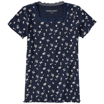 Mädchen T-Shirt mit Spitze