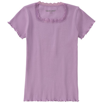 Mädchen T-Shirt mit Spitze