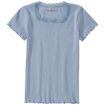 Mädchen T-Shirt mit Spitze