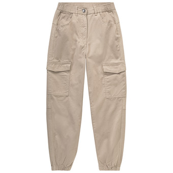 Mädchen Cargohose unifarben