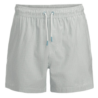 Herren Badeshorts mit Seersucker-Streifen