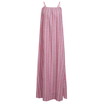 Damen Maxi-Kleid mit Streifenmuster