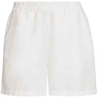 Damen Leinen-Shorts mit Elastikbund