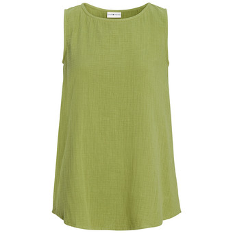 Damen Musselin-Top in Unifarben