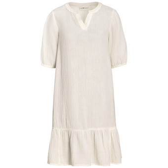 Damen Musselin-Kleid in Unifarben