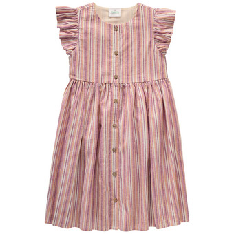 Mädchen Kleid aus Leinen-Mix