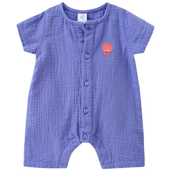 Newborn Musselin-Overall mit Stickerei