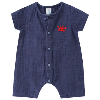 Newborn Musselin-Overall mit Stickerei