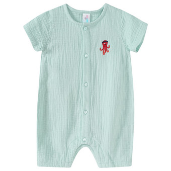 Newborn Musselin-Overall mit Stickerei