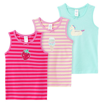 3 Baby Unterhemden mit Print