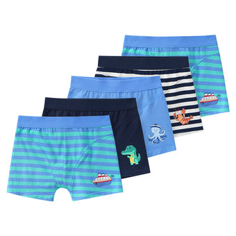 5 Jungen Boxer mit Print