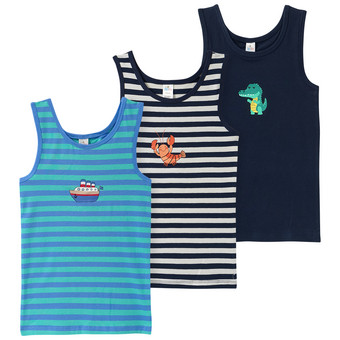 3 Jungen Unterhemden