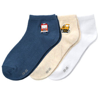 3 Paar Jungen Sneaker-Socken im Set