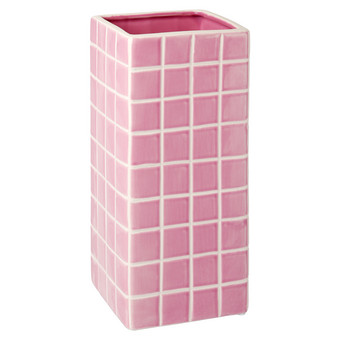 Vase mit Kachel-Muster