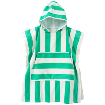 Kinder Badeponcho mit Streifen