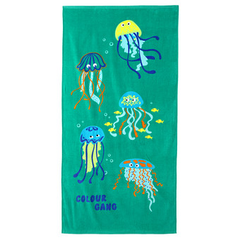  Duschtuch mit sommerlichem Motiv