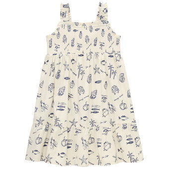 Mädchen Kleid mit Allover-Print
