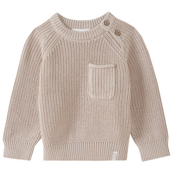 Baby Strickpullover mit Raglanärmeln