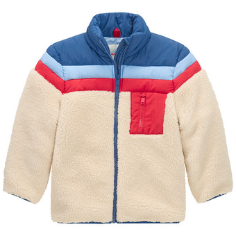 Kinder Teddyjacke mit Reißverschluss