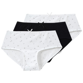 3 Mädchen Slips mit Bio-Baumwolle