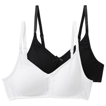 2 Mädchen Soft-Bustiers mit wattierten Cups