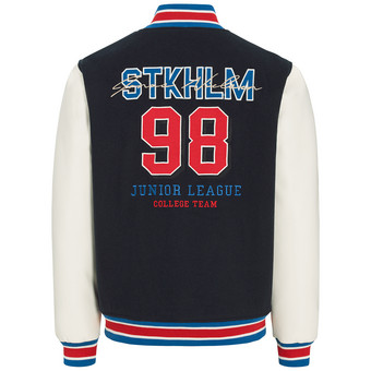 Herren Collegejacke mit Backprint