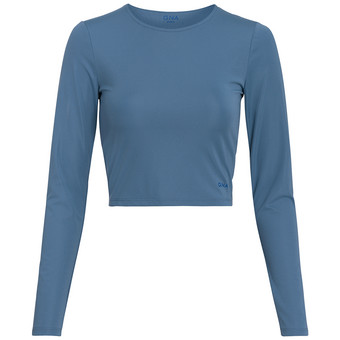 Damen Sport-Langarmshirt unifarben