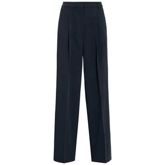 Damen Straight-Hose mit Bundfalte