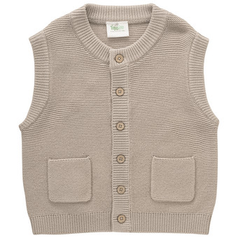 Jungen Woll-Strickweste mit Knopfleiste