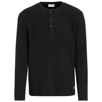 Herren Langarmshirt mit Struktur