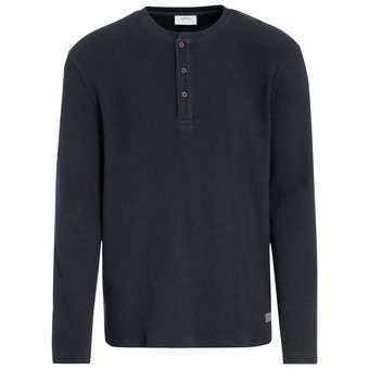 Herren Langarmshirt mit Struktur