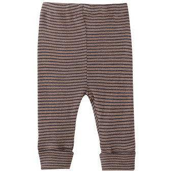 Baby Wolle-Seide-Leggings mit Ripp-Struktur