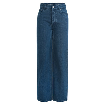 Damen Straight-Jeans mit weitem Bein
