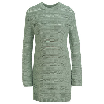 Damen Umstands-Strickpullover mit Lochmuster