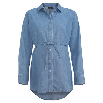 Damen Umstandsbluse mit Bindeband