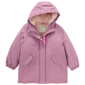 Mädchen Parka mit Teddyplüsch gefüttert