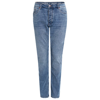 Herren Regular-Jeans mit Used-Waschung